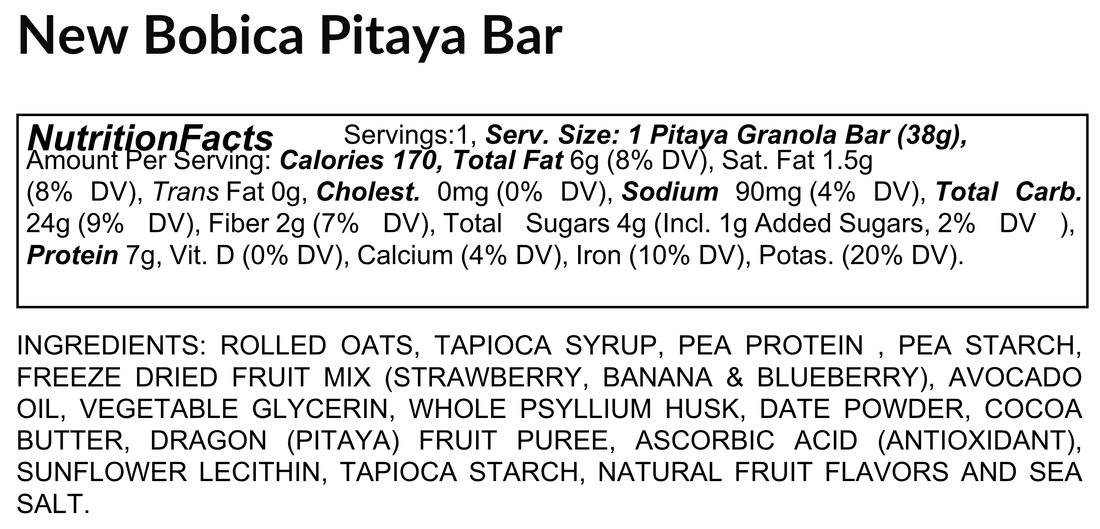 Pitaya Glazed Granola Bar (Box of 6 Snack Bars)