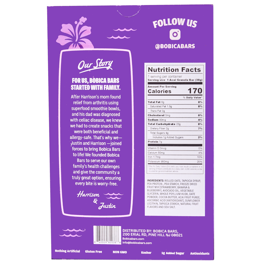 Açaí Glazed Granola Bar
