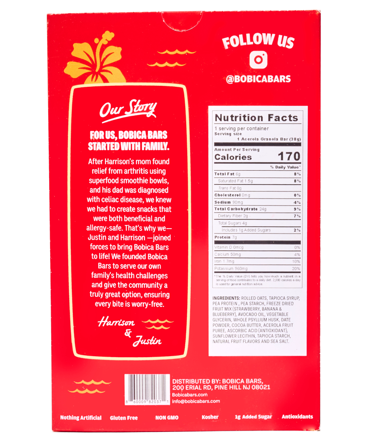Acerola Glazed Granola Bar